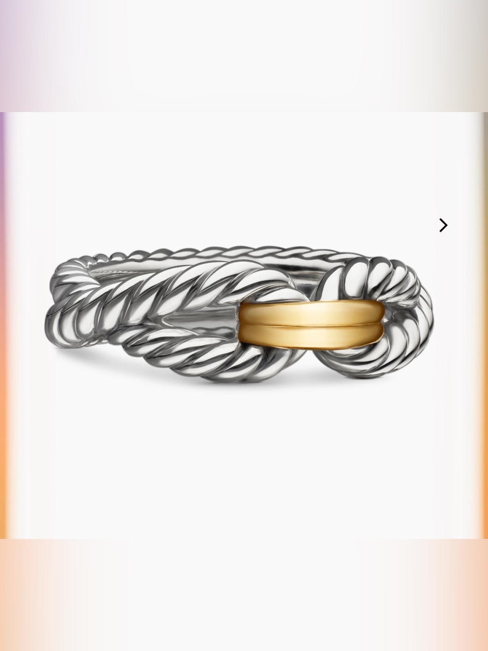 David Yurman Cable Two-Tone Ring